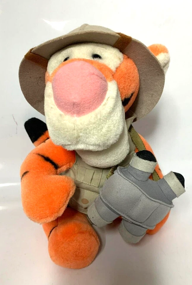 Walt Disney World Safari Tigger Binoculars Soft Stuffed Toy Winnie pooh 12" (F4) - Image 2 of 4