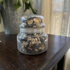 Extremely RARE Aveda Black Malva Glass Herb Container