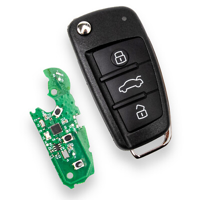 FUNKSCHLÜSSEL FÜR AUDI A4 S4 RS4 8E0837220L 434Mhz ID48 FERNBEDIENUNG + FRÄSEN