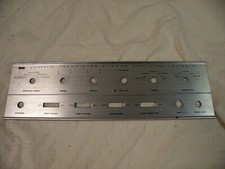 Lafayette LA-125TA Amplifier Aluminum Face Plate Parting Out
