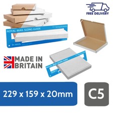 Brown & White Cardboard Large Letter C5 / A5 Size, PIP Postal Mailing Box