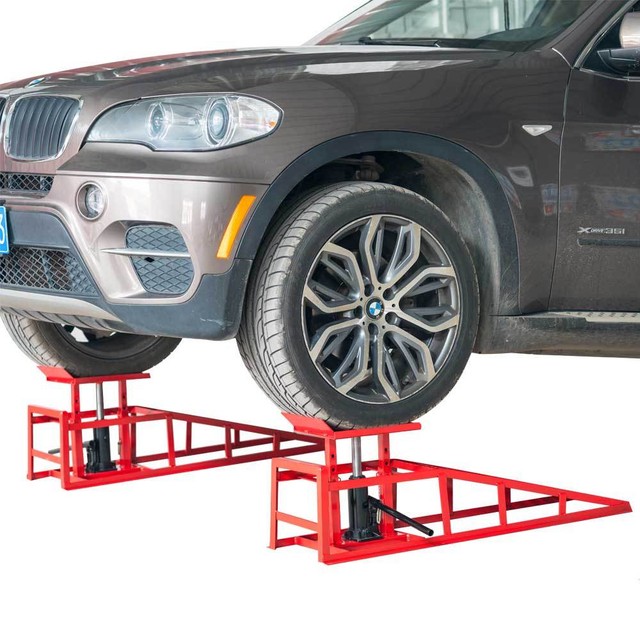 Hydraulic Vehicle Ramps 10,000lb.Capacity Portable Car Repair eBay