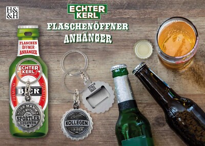 Flaschenöffner Schlüsselanhänger Spruch Name Beruf Hobby 