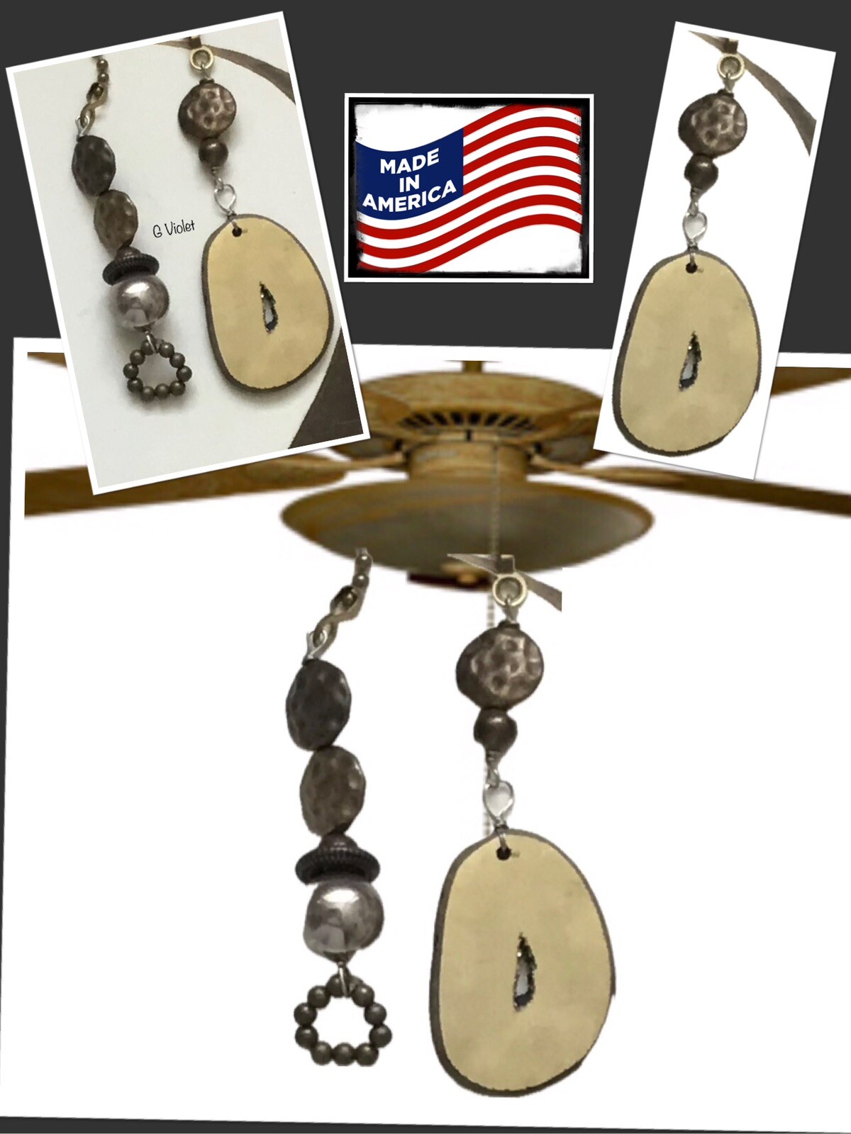 Ceiling Fan Pull Chain Extension Kit with Decorative Ornamental Switch Cover-image