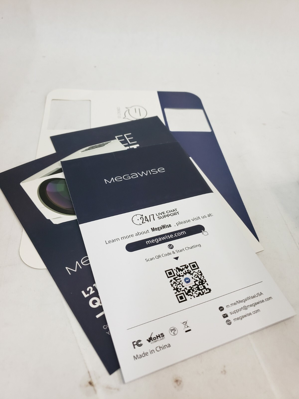 OPEN BOX MEGAWISE L21 MINI LCD VIDEO PROJECTOR HDMI USB VGA AUX AV