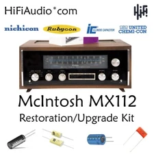 McIntosh MX112 tuner restoration recap repair upgrade rebuild kit capacitor