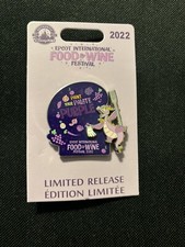 DISNEY WDW EPCOT FOOD & WINE FESTIVAL 2022 FIGMENT PIN ON CARD LIMITED RELEASE