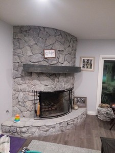 Rustic Radius Fireplace Mantle Wood Beam Mantle Rustic Mantle 72