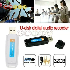 Digital Audio Voice Recorder Pen Dictaphone 32GB USB Flash Drive U-Disk