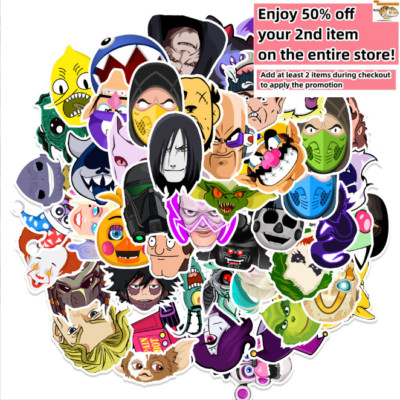 50pcs Waterproof Vinyl Stickers Villain Anti-Hero Movie Animation Luggage Phone