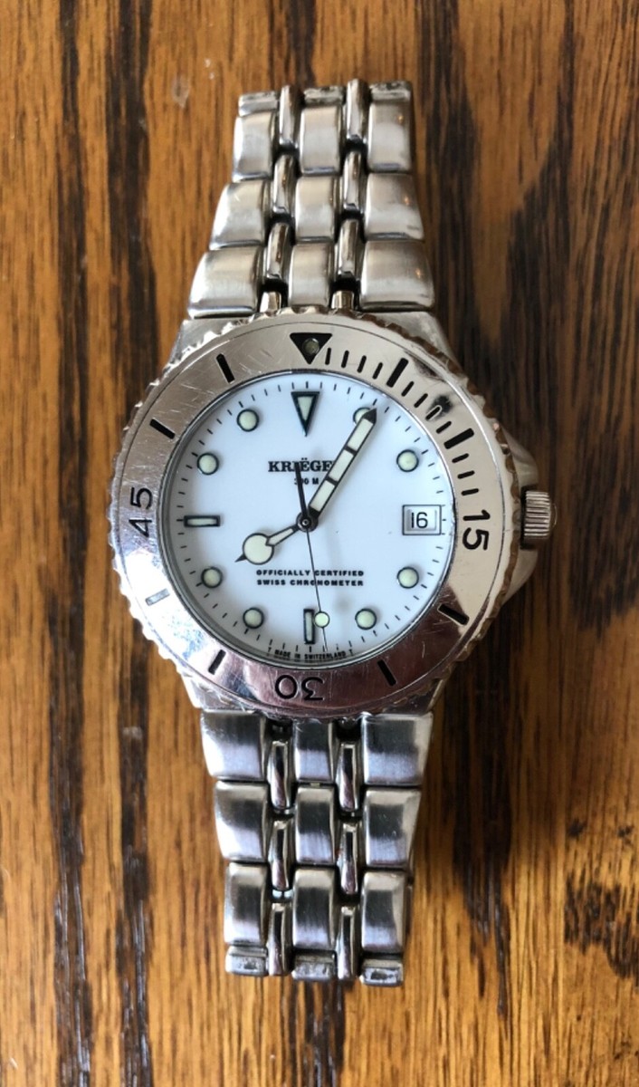 Vintage Rare Krieger Men's Model M929 Divers Automatic Watch