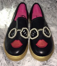 Betsey Johnson Secret Kids Slip On Shoes Sz 3