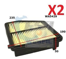 2x Wesfil Air Filters  WA5429 for Honda Civic FC 2016-2022