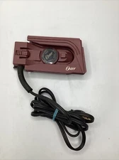 Vintage OSTER Mini Travel Iron Maroon Dual Voltage 308-07A 120V 240V