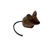 Vintage Ceramic Mouse Handmade Figurine Mid C...