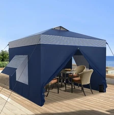 10'x 10' EZ Pop UP Party Tent Canopy Gazebo Event Waterproof Outdoor 4 SideWalls
