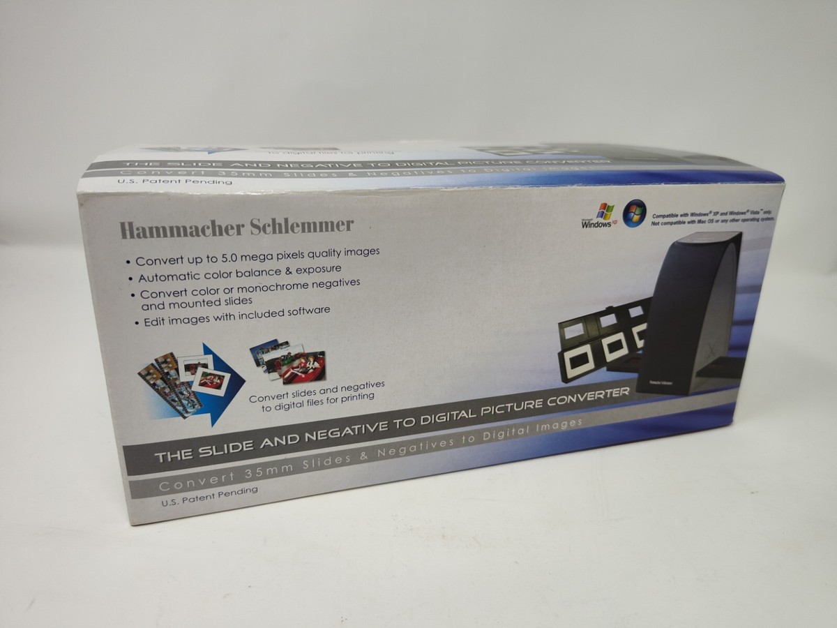 NEW Hammacher Schlemmer Slide & Negative to Digital Picture 