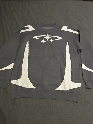Cosmic Star Grey Knit Sweater