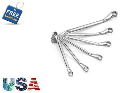 6-Piece 6-Point Box End Bolt Extractor Offset Wrench Set   Stripped & Rounded Bo