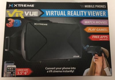 Xtreme VR VUE Virtual Reality Viewer for 3.5 to 6'' Phones. Brand New.