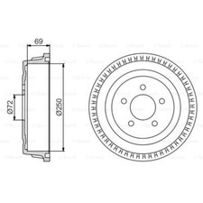 Tambour de frein Chrysler VOYAGER