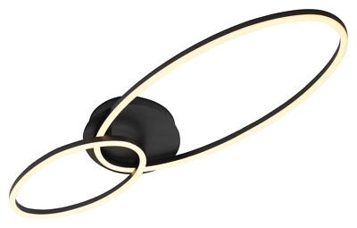 casa NOVA VERSA LED-Deckenleuchte Deckenlampe Aluminium Schwarz B 89 cm