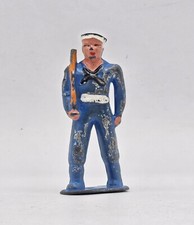 Vintage BARCLAY Toy Soldier - B51a 720 Sailor Blue Uniform, Long Stride
