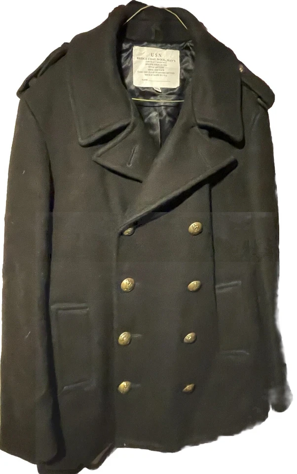 Abrigo Fidelity Pea Hecho en EE. UU. Gerald & Stewart Talla Pequeña (34) MP72132 Foto 4 de 4