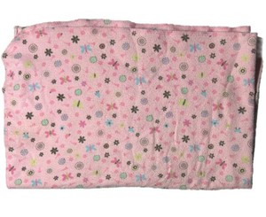 HTF Babies R Us Koala Baby Pink Flower Butterflies Cotton Recieving Blanket 2007