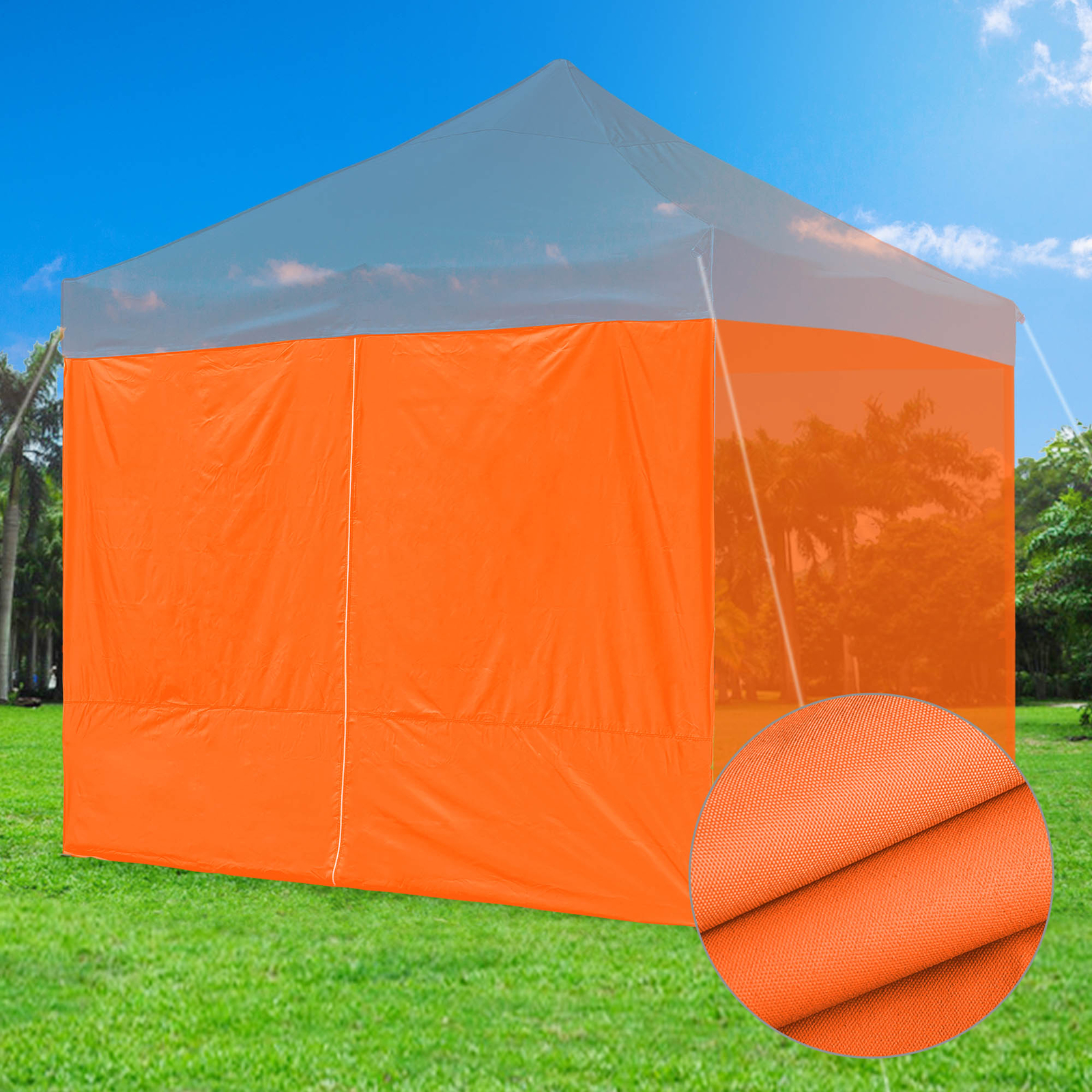 InstaHibit 1 Pack Side Wall for 10x10 Ft EZ Pop Up Canopy Tent UV50+ Zipper Pool