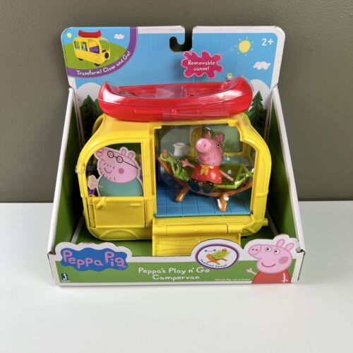 Peppa Pig Peppa's Play n' Go Campervan Play Set with Canoe - Picture 1 of 5