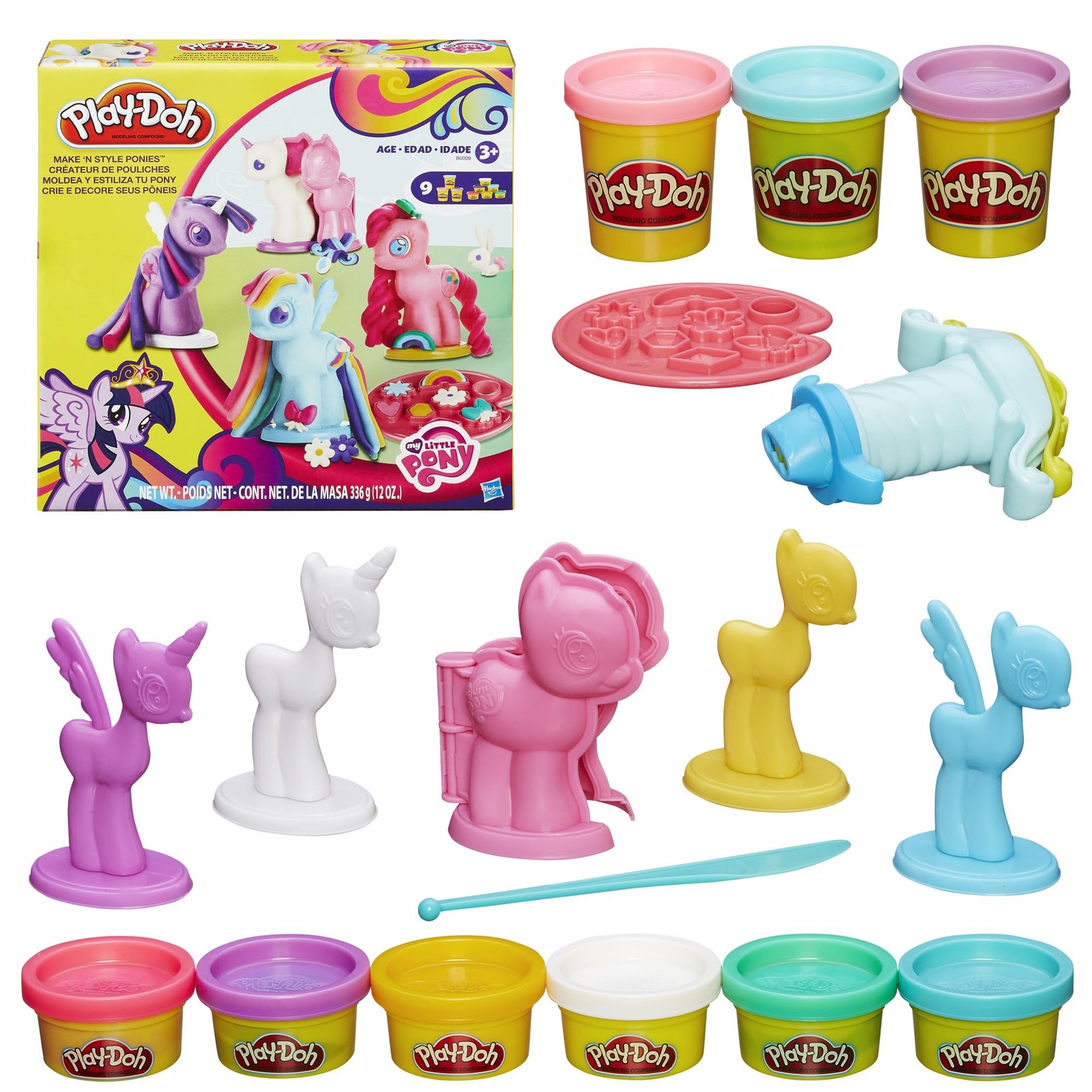 Play-Doh Make & Style Ponies Set, My Little Pony Toys and 0,