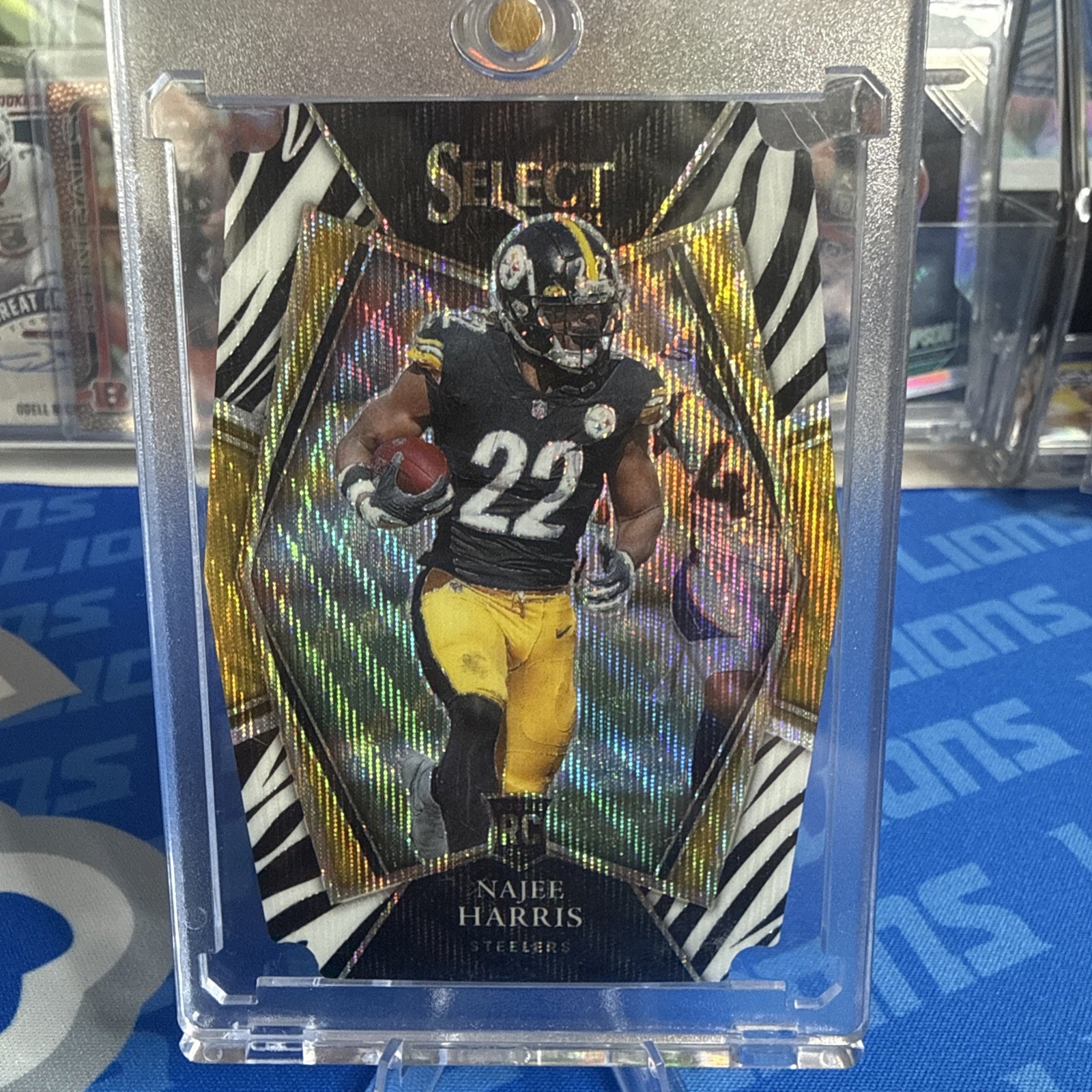2021 Najee Harris - Select Premier Level Zebra Die Cut Prizm RC SSP (#153) 🔥