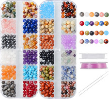 4Mm Natural Mixed Materials Gemstones Beads Tiny Spacer round Loose Beads Jewelr