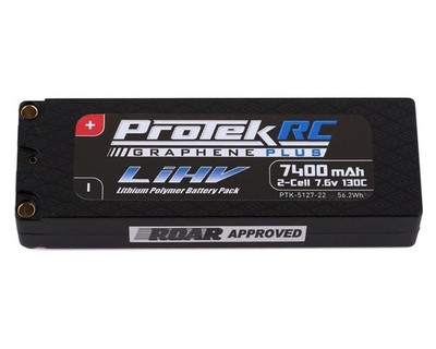 ProTek RC Graphene HV LiPo Akku 2S 7.6V 7400mAh 130C mit 5mm Stecker PTK-5127...