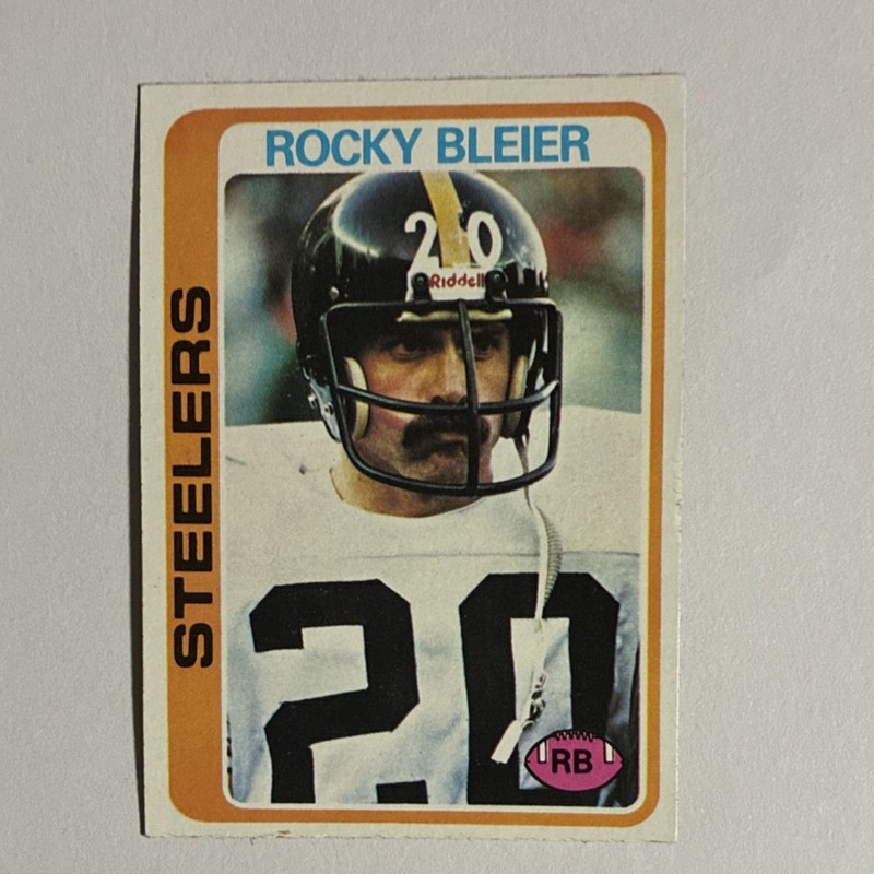 Topps 1978 Topps #19 Rocky Bleier Pittsburgh Steelers NFL Football Card