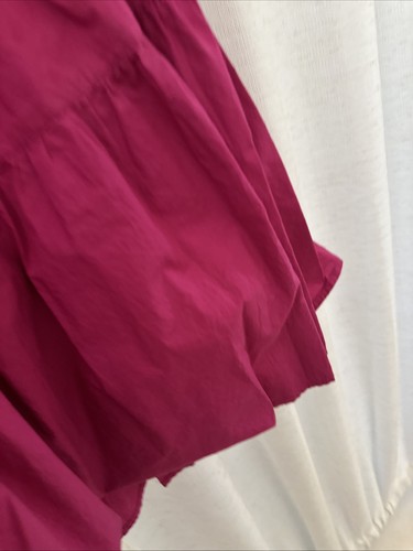 maeve by Anthropologie top senza maniche a strati 1x rosa scuro collo arricciato - Foto 9 di 11