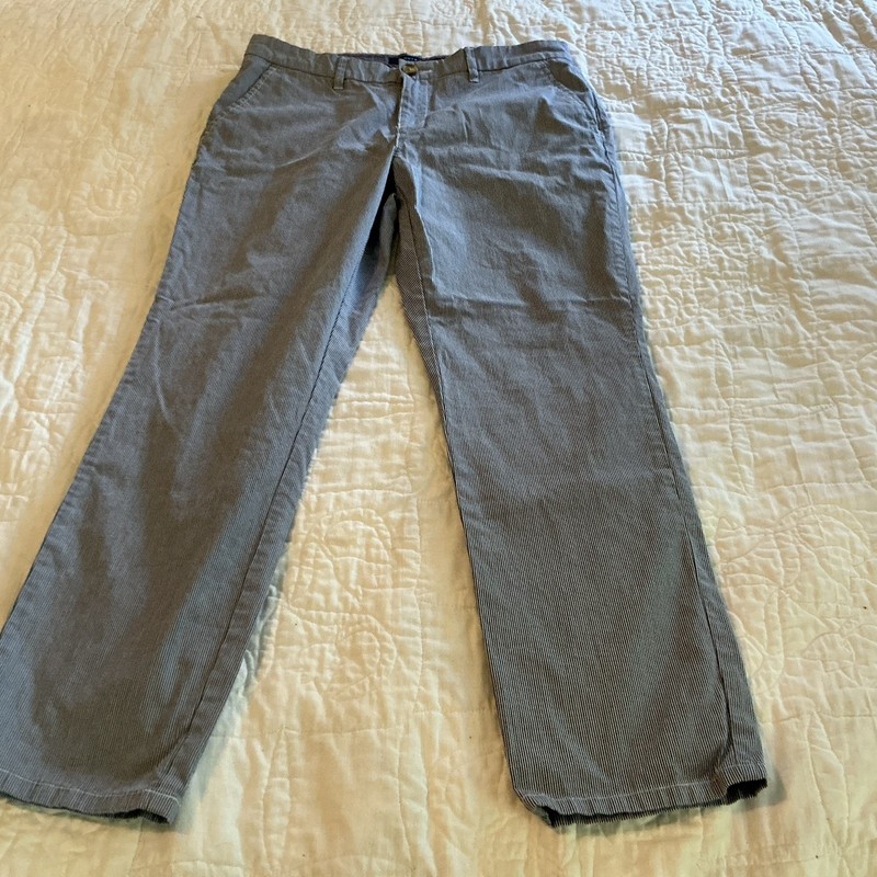 Tommy Hilfiger Womens Slacks Size 10 Blue Pinstripes 