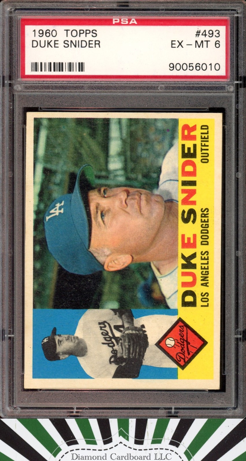 1960 Topps #493 Duke Snider PSA 6