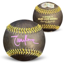 Randy Johnson Autographed MLB Signed Black Baseball Beckett COA Purple Auto