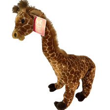 FAO Schwarz Large Stand Pose-able Giraffe Plush Stuffed Animal Toy 28" 2ft w/TAG
