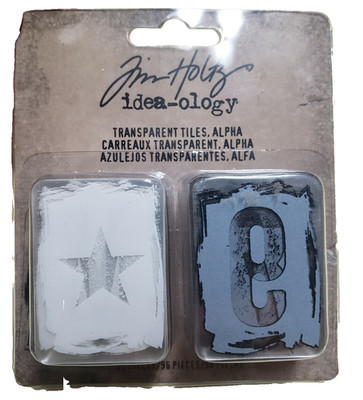 Tim Holtz Idea-ology Transparent Alpha Tiles #TBDR3
