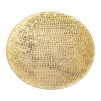 Rustikaler Kerzenteller Waben Ø14Cm Aluminium Gold Untersetzer Dekoration Modern
