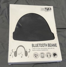 Beanie with Bluetooth 5.0 Wireless Winter Knit Hat Cap Black