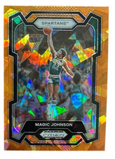 2024 Panini Prizm Draft Picks - All-American Magic Johnson #28 Orange Ice Prizm