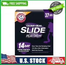 Arm Hammer Platinum Slide Easy Clean Clumping Multi-Cat Litter, 37 lb