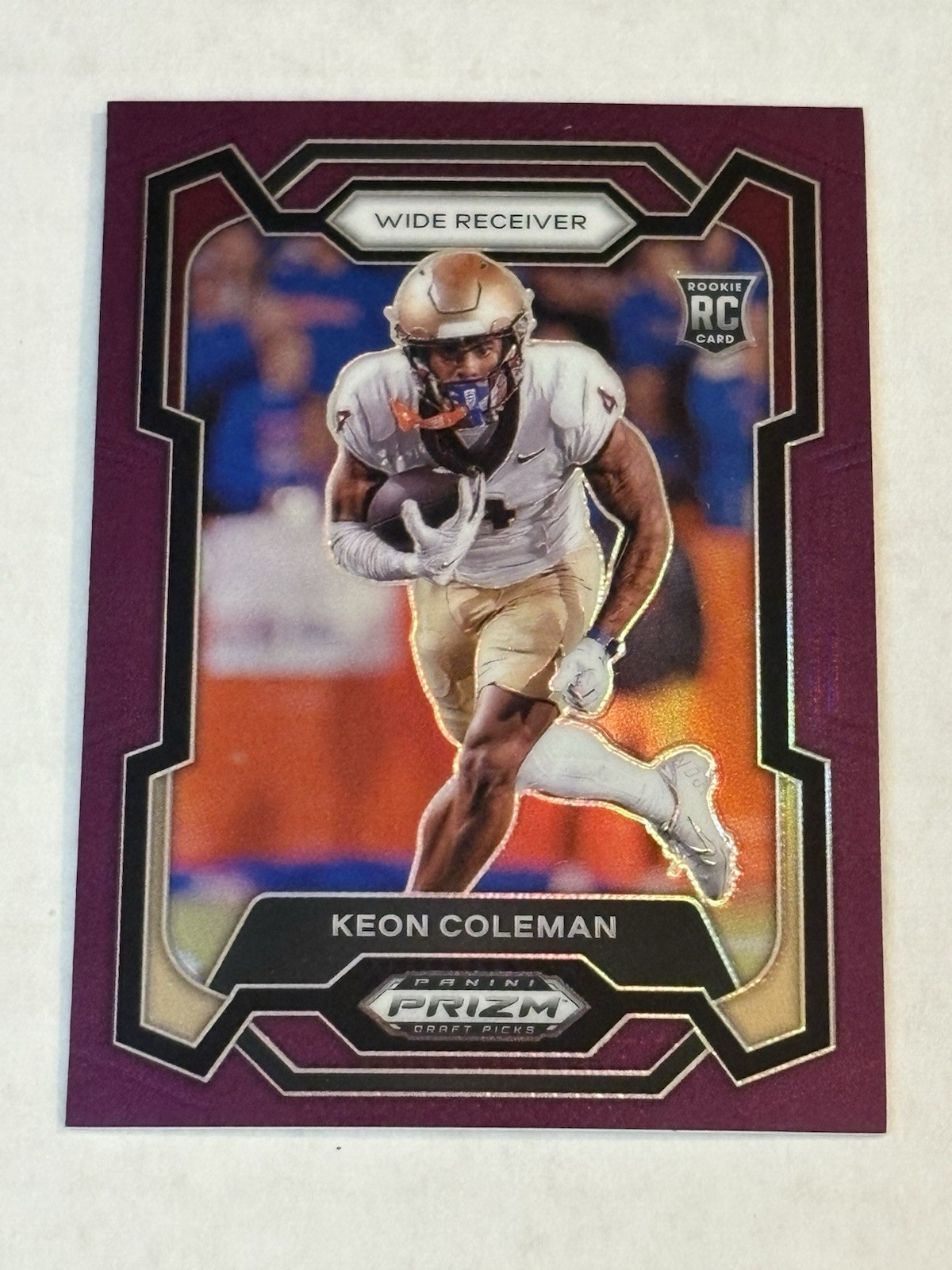 2024 Panini Prizm Draft Picks - Keon Coleman #120 Purple Prizm /75 (RC)