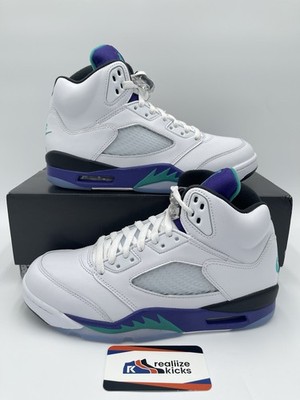 Mens Size 8 - Nike Air Jordan 5 Retro White Grape 2025 (HQ7978-100