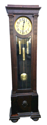 ANTIKE  WESTMINSTER  STANDUHR  MIT  3  GEWICHTEN  -  EICHE   -  ca. 1920 - URGOS