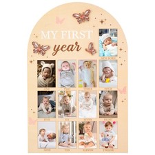 My First Year Photo Frame Board, 3D Butterfly Baby First Year Picture Frame 1...